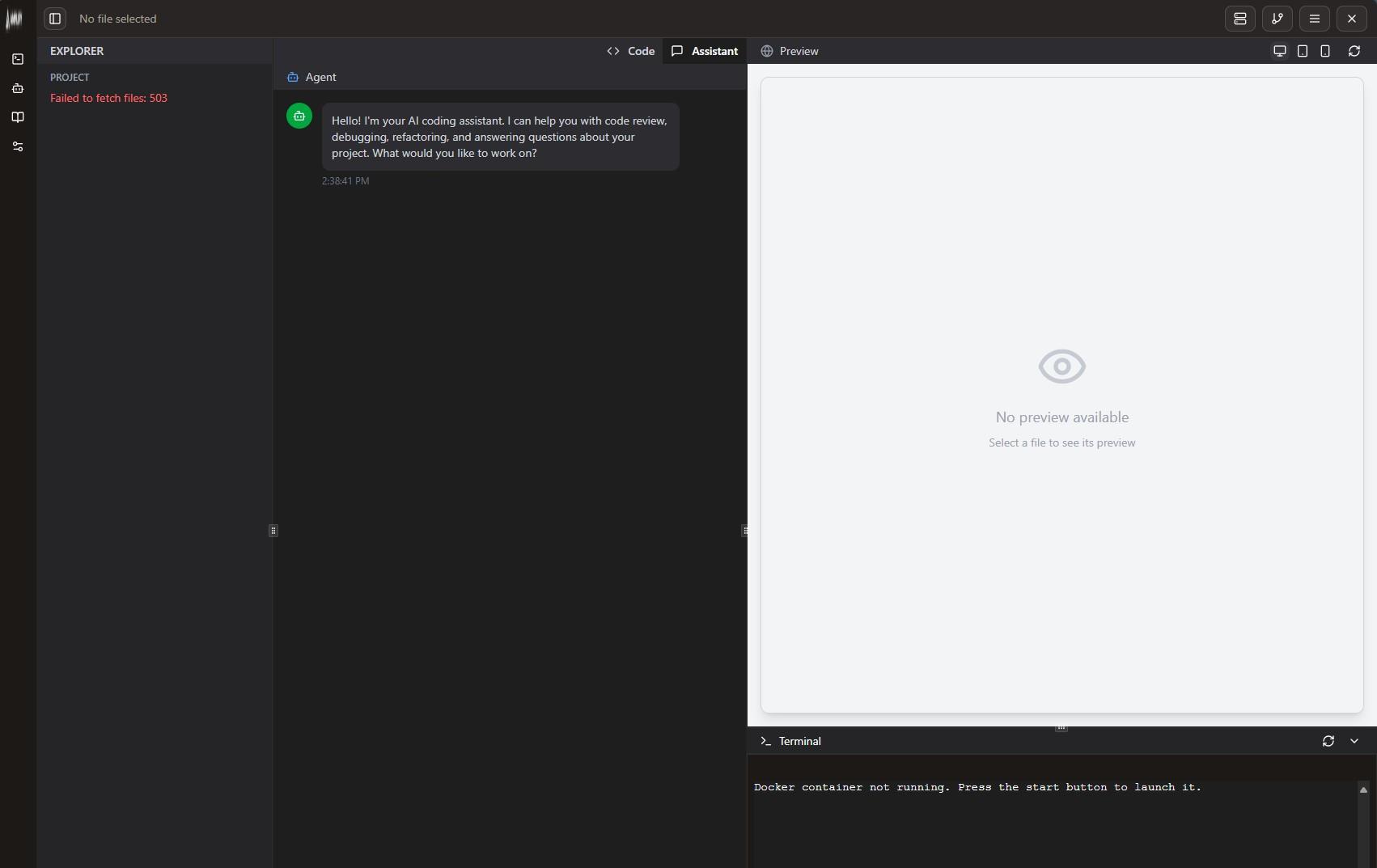 app screen